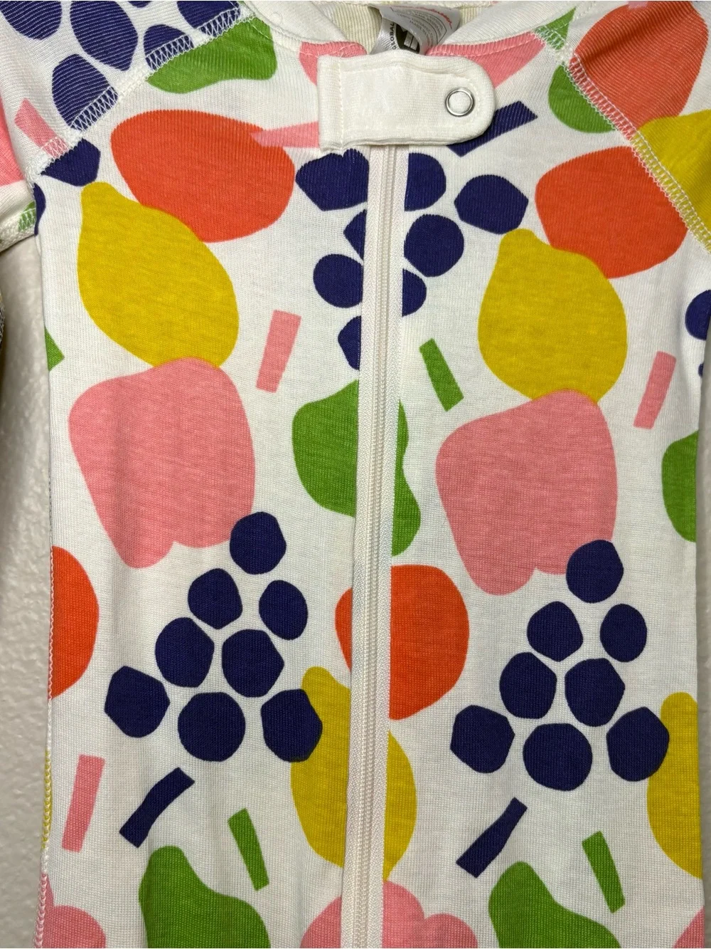 Hannah Anderson organic cotton fruit pattern shape sleeper onsie jumpsuit baby